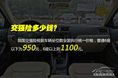 汽车交保险多少钱
